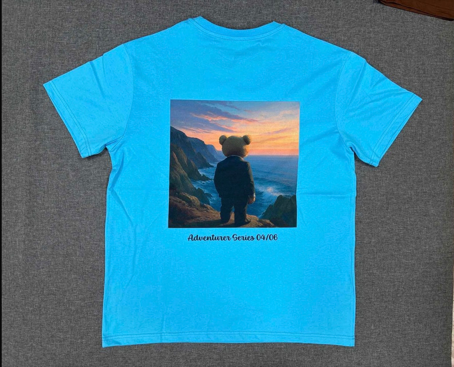 Adventurer Series Faded Blue Short Sleeve T Shirt