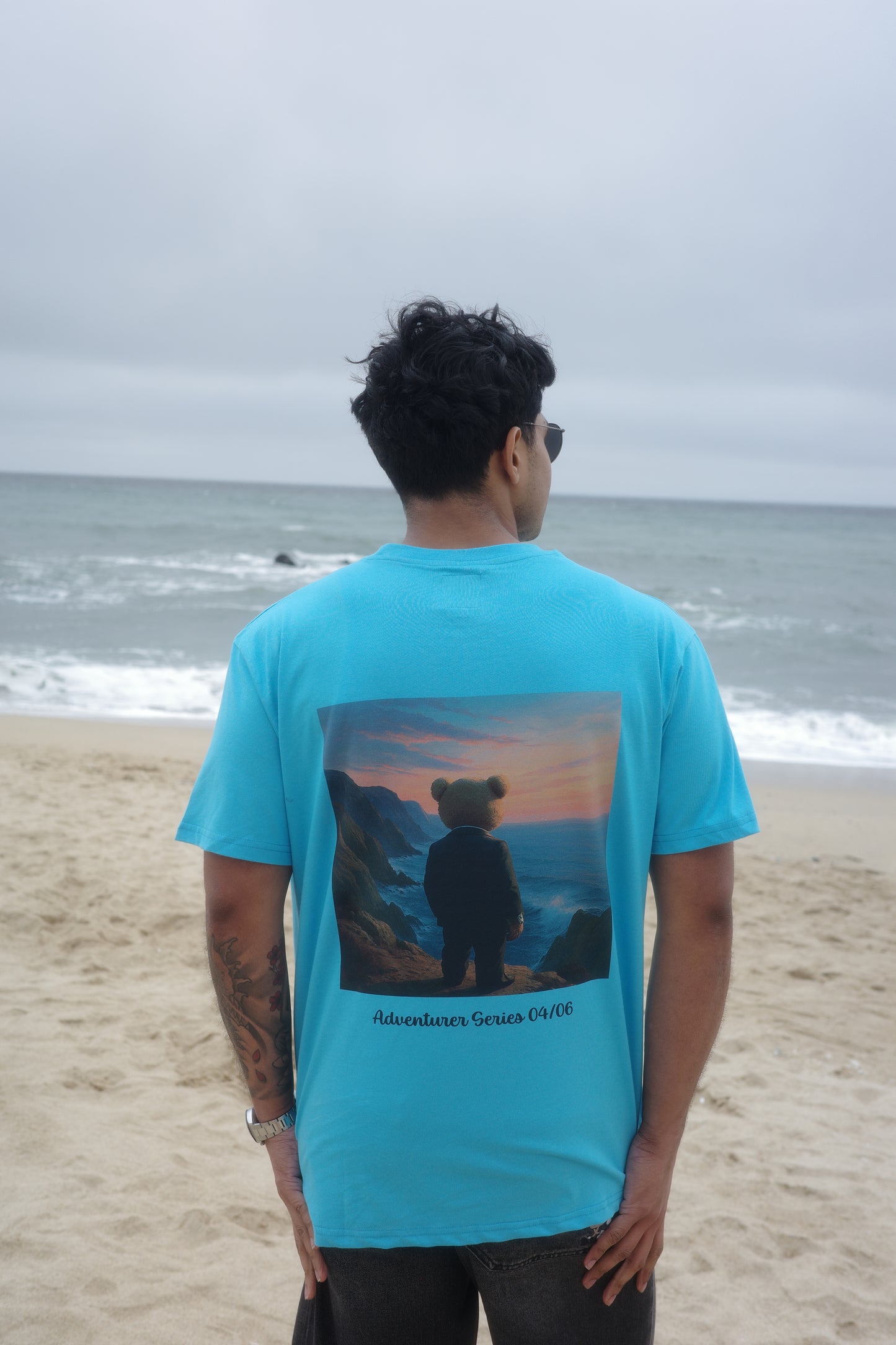 Faded Blue Short Sleeve T Shirt - Adventurer Series
