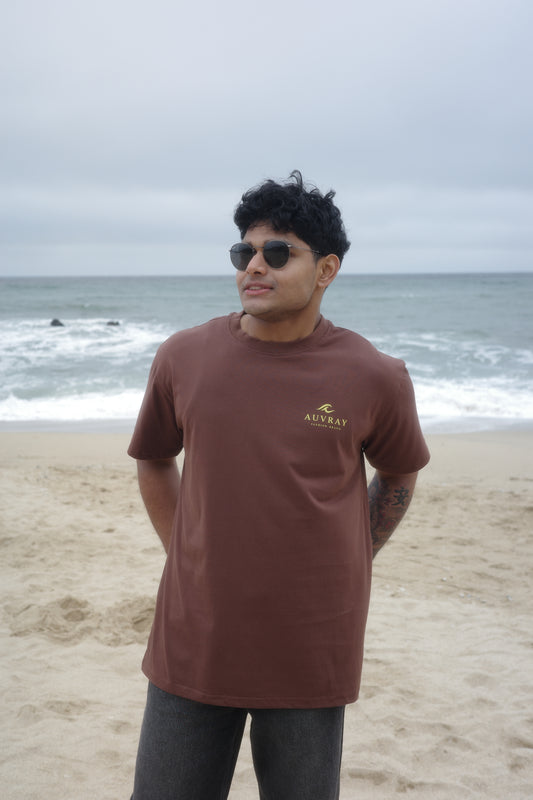 Dark Brown Short Sleeve T Shirt - Adventurer Series