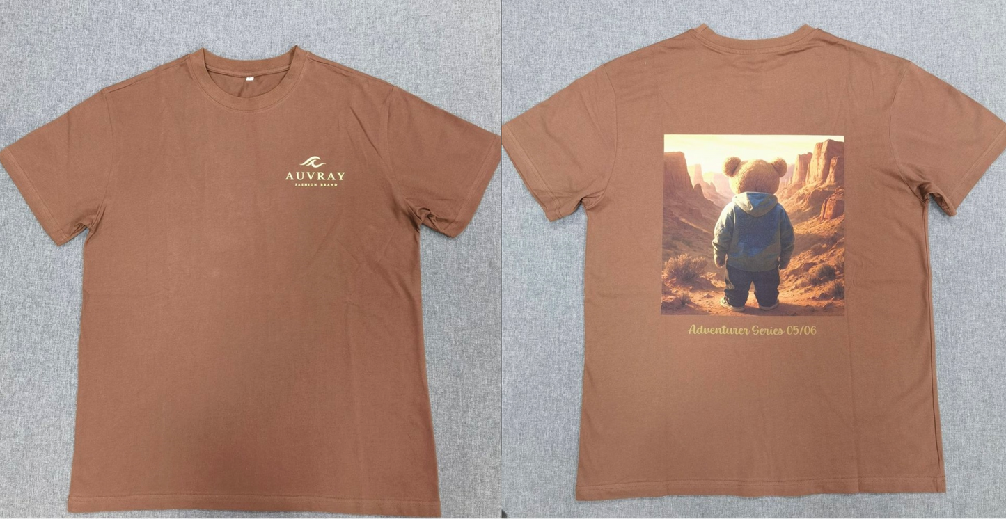 Adventurer Series Dark Brown Short Sleeve T Shirt